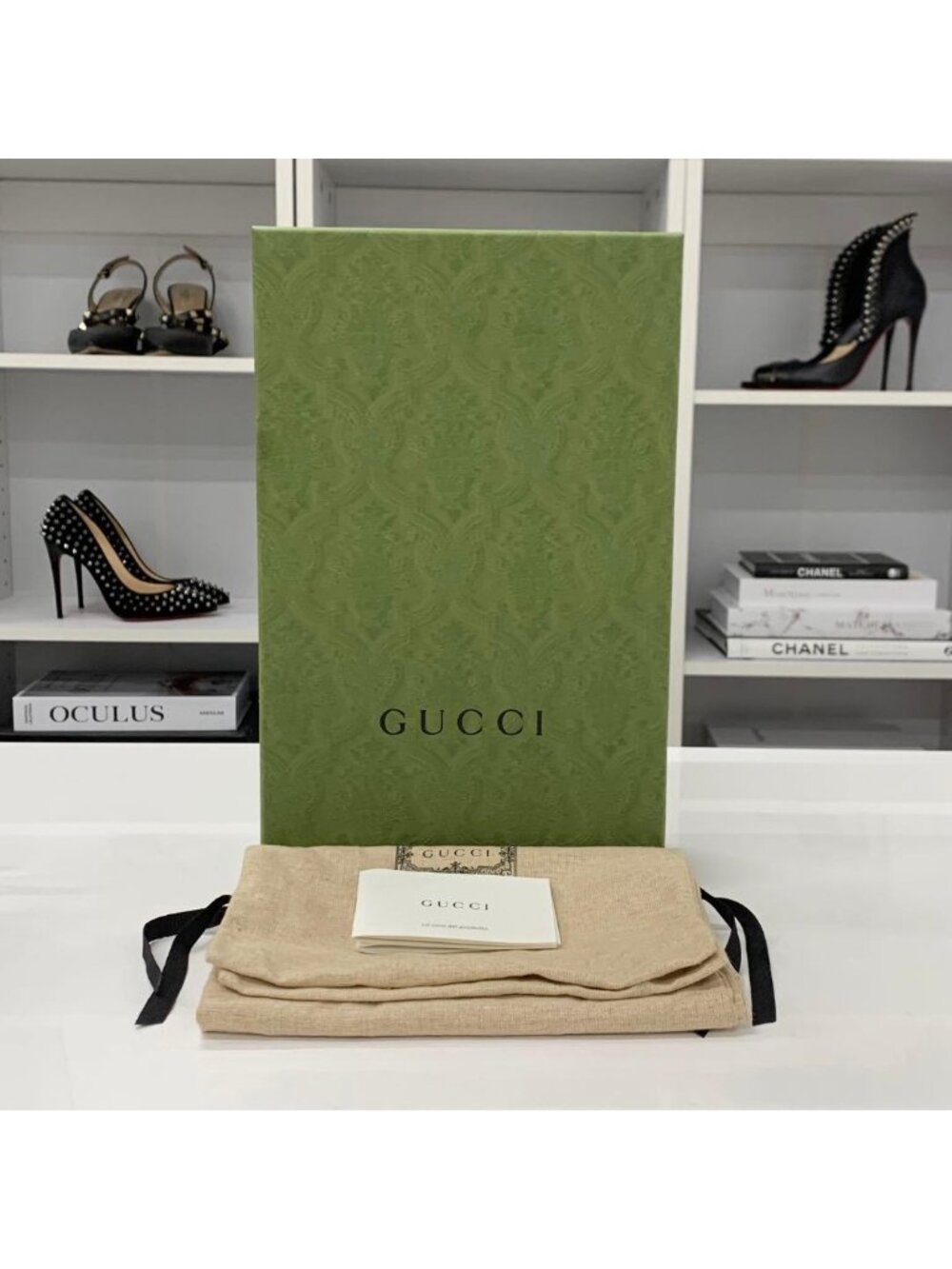 Gucci Leather Double G GG Marmont Loafers Black - Picture 11 of 11